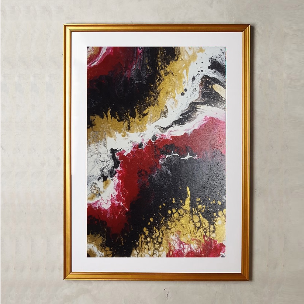 Acrylic Abstract Painting On Canvas Original Art